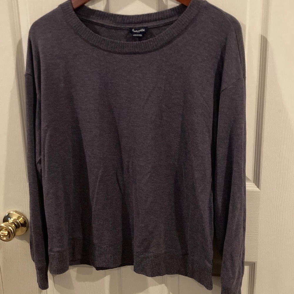 Splendid Purple Rayon/Span Crewneck Sweatshirt